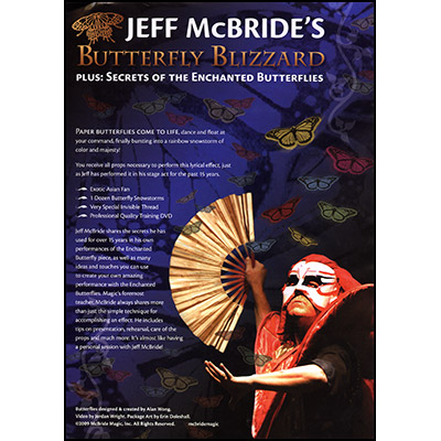 Butterfly Blizzard (Accesorios y DVD) - Jeff McBride & Alan Wong - DVD