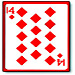 14 of Diamonds Cards Royal