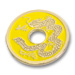 Chinese Coin (Yellow - Half Dollar Size) by Royal Magic - Trick