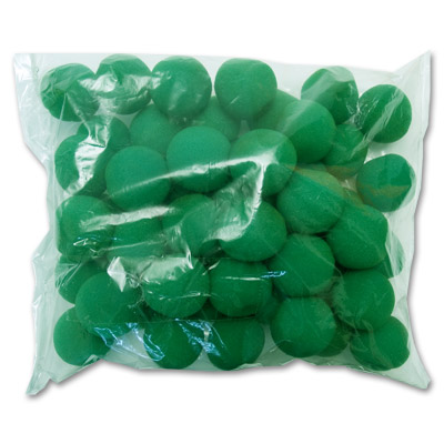 2 50 Super Soft Sponge Balls (Green) - Trick