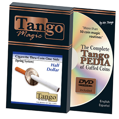 Cigarette Through Half Dollar (One Sided) by Tango