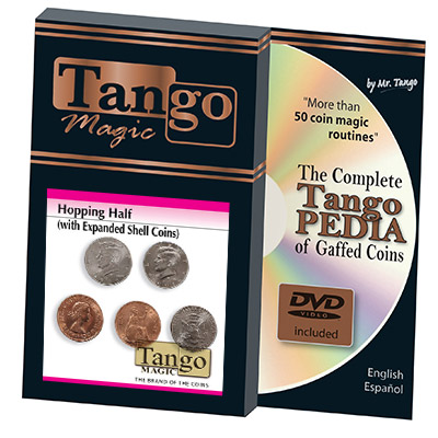 Hopping Half Dollar with English Penny by Tango