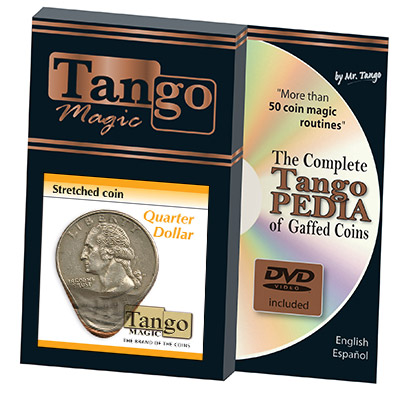 Stretched Coin Quarter dollar by Tango