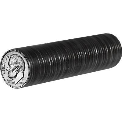 U.S. Dimes, unAccesorioed roll of 50 coins