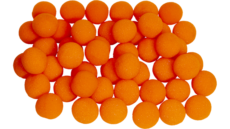 50 Bolas de Esponja Super Suave - 2 Pulgadas (Naranja)