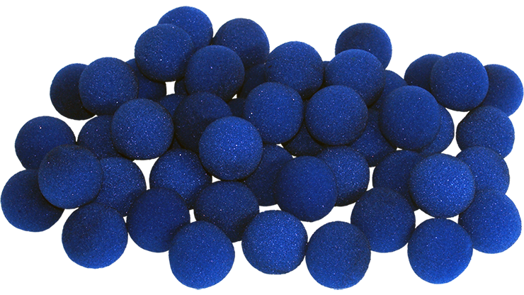 50 Bolas de Esponja Super Suave - 2 Pulgadas (Azul)