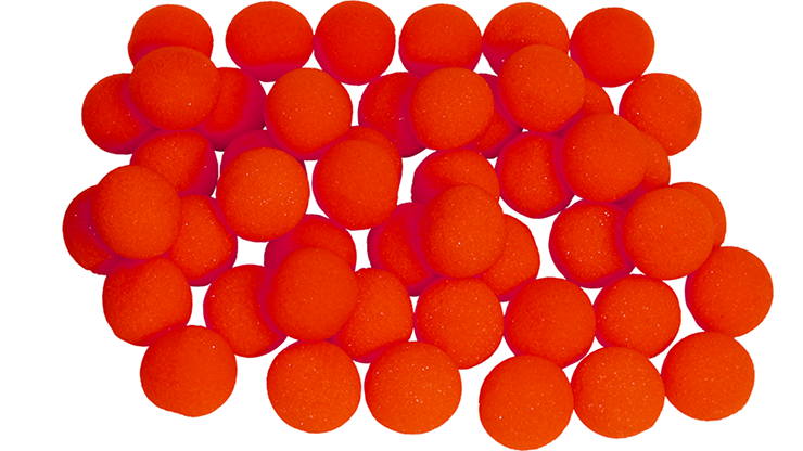 Bolas de Esponja Regular - 1.5 pulgadas (50 Piezas) (Rojo)