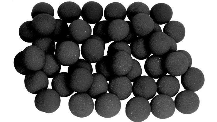 50 Bolas de Esponja Super Suave - 2 Pulgadas (Negro)