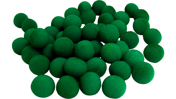 50 Bolas de Esponja Super Suave - 1.5 Pulgadas (Verde)