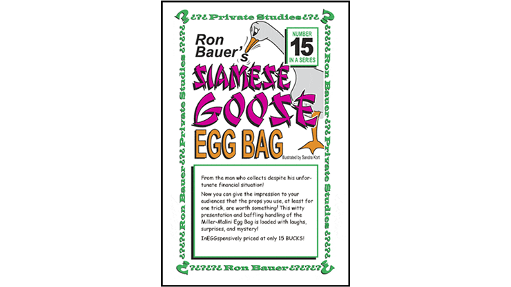 Ron Bauer Series: # 15 - Siamese Goose Eggbag - Libro de Magia