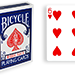 Cartas para Forzar - 1 Eleccion - 6 de Corazones - Cartas Bicycle - Azul