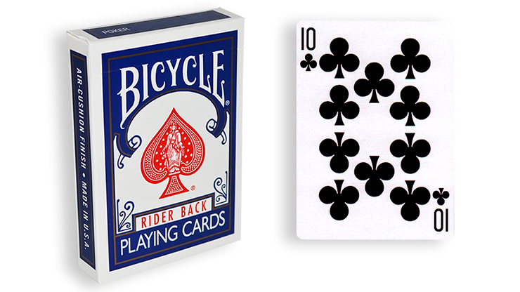 Cartas para Forzar - 1 Eleccion - 10 de Picas - Cartas Bicycle - Azul