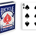 Cartas para Forzar - 1 Eleccion - 6 de Espadas - Cartas Bicycle - Azul