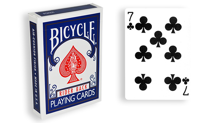 Cartas para Forzar - 1 Eleccion - 7 de Picas - Cartas Bicycle - Azul