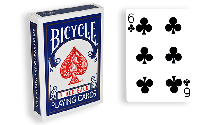 Cartas para Forzar - 1 Eleccion - 6 de Picas - Cartas Bicycle - Azul