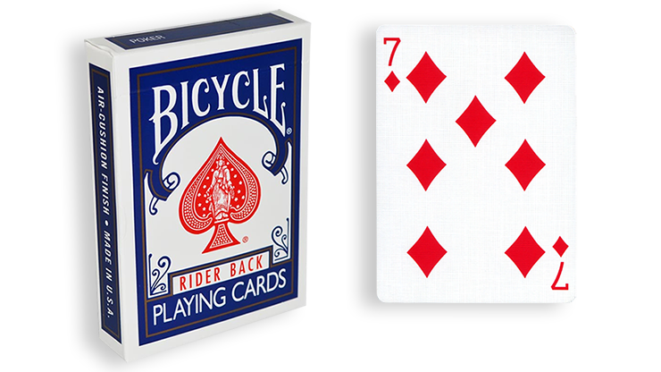 Cartas para Forzar - 1 Eleccion - 7 de Diamantes - Cartas Bicycle - Azul