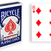 Cartas para Forzar - 1 Eleccion - 6 de Diamantes - Cartas Bicycle - Azul