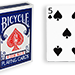 Cartas para Forzar - 1 Eleccion - 5 de Espadas - Cartas Bicycle - Azul