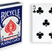 Cartas para Forzar - 1 Eleccion - 5 de Picas - Cartas Bicycle - Azul