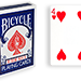 Cartas para Forzar - 1 Eleccion - 4 de Corazones - Cartas Bicycle - Azul
