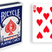 Cartas para Forzar - 1 Eleccion - 8 de Corazones - Cartas Bicycle - Azul
