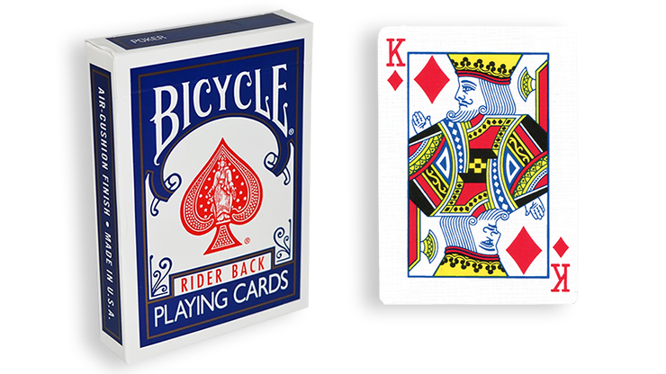 Cartas para Forzar - 1 Eleccion - Rey de Diamantes - Cartas Bicycle - Azul