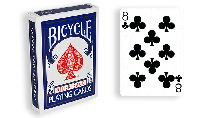 Cartas para Forzar - 1 Eleccion - 8 de Picas - Cartas Bicycle - Azul