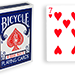 Cartas para Forzar - 1 Eleccion - 7 de Corazones - Cartas Bicycle - Azul