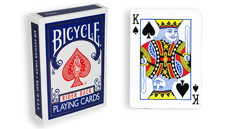 Cartas para Forzar - 1 Eleccion - Rey de Espadas - Cartas Bicycle - Azul