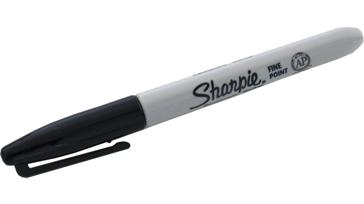 (Ungimmicked) Fine-Tip Sharpie (Black) box of 12 - Murphy's Magic Supplies