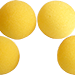 4 Bolas de Esponja Super Suave - 1.5 pulgada (Amarillo) - Magic by Gosh