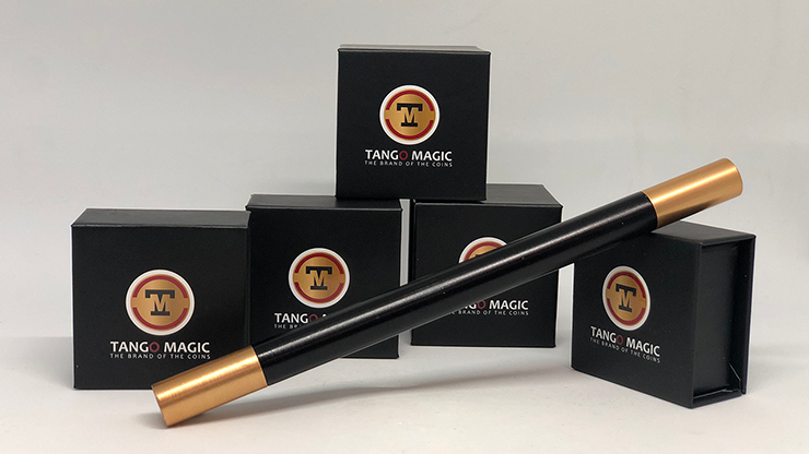 Mini Varita de Magia Negra (puntas doradas) - Tango (W004)