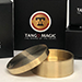 Okito Coin Box (BRASS con DVD)(B0028) One Dollar - Tango Magic