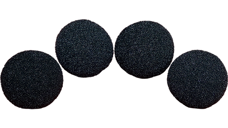 Bolas de Esponja Ultra Soft (1.5 pulgadas, Negro, 4 Piezas) Magic by Goshman