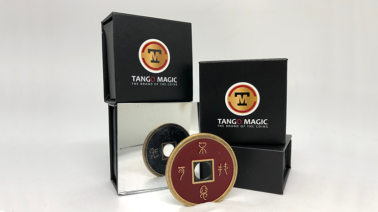 Chinese Coin (CH0019) Negro & Rojo - Tango Magics