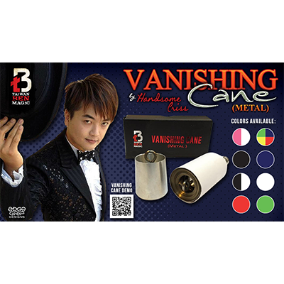 Vanishing Metal Cane (Black) - Handsome Criss & Taiwan Ben Magic