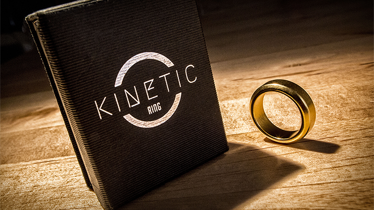 Kinetic PK Ring (Anillo Magnetico) (Gold) Beveled size 8 - Jim Trainer