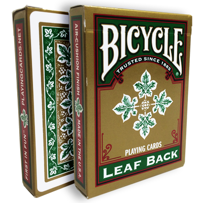 Bicycle Leaf Back Deck (Verde) - Gamblers Warehouse