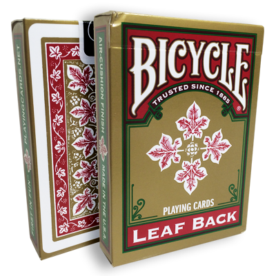 Bicycle Leaf Back Deck (Red) Gamblers Warehouse