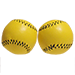 Chop Cup Balls Yellow Leather (Set of 2) - Leo Smesters