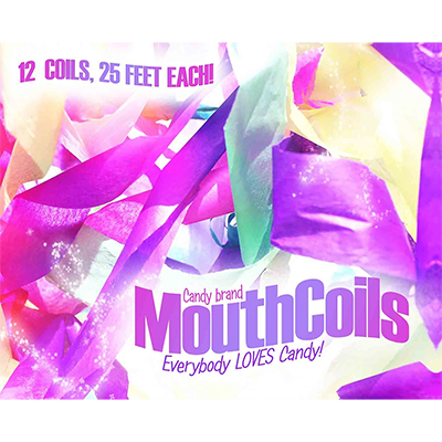Mouth Coils 25 foot (Rainbow) by... MagicWorld Magic Shop