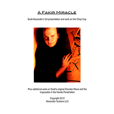 Chop Cup Routine A Fakir Miracle Lecture Notes - Scott Alexander - Libro de Magia