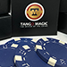 Expanded Shell Poker Chip Blue plus 4 Regular Chips (PK001B) - Tango Magic