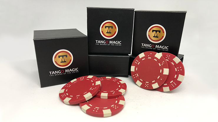 TUC Poker Chip Red plus 3 regular chips (PK002R) - Tango Magic