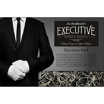 Joe Rindfleisch Executive Rubber Bands (B&W Combo) - Joe Rindfleisch