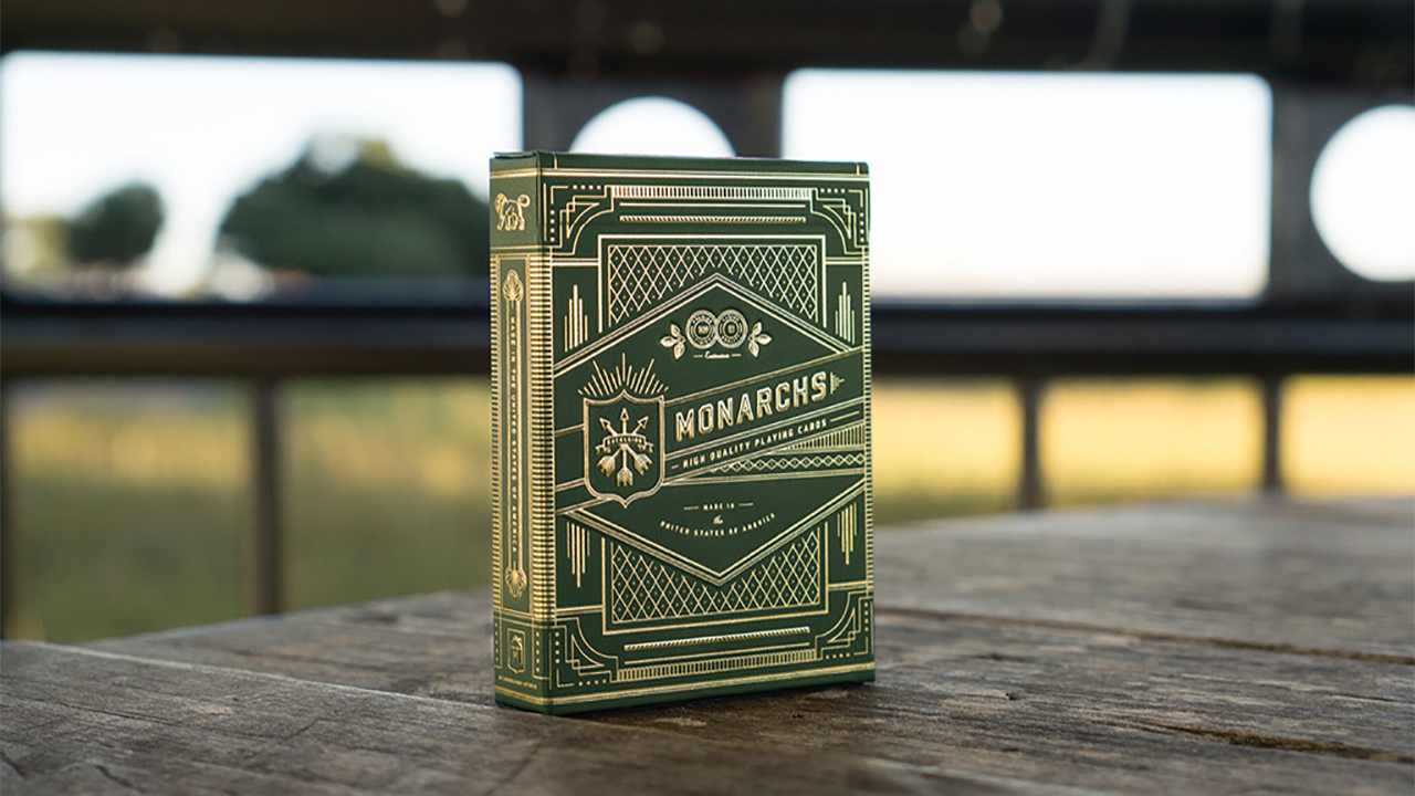 Monarchs Playing Cards - Cartas Bicycle (Verde) - Theory 11