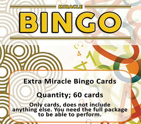 Cartas Extras (60 cartas) para Miracle Bingo - Doruk Ulgen