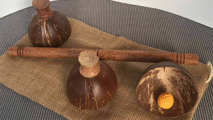 Cheppum Panthum Coconut Shell Cups & Wand set - Gary Kosnitzky