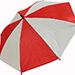 Flash Parasols (Red & White) 4 piece set - MH Production