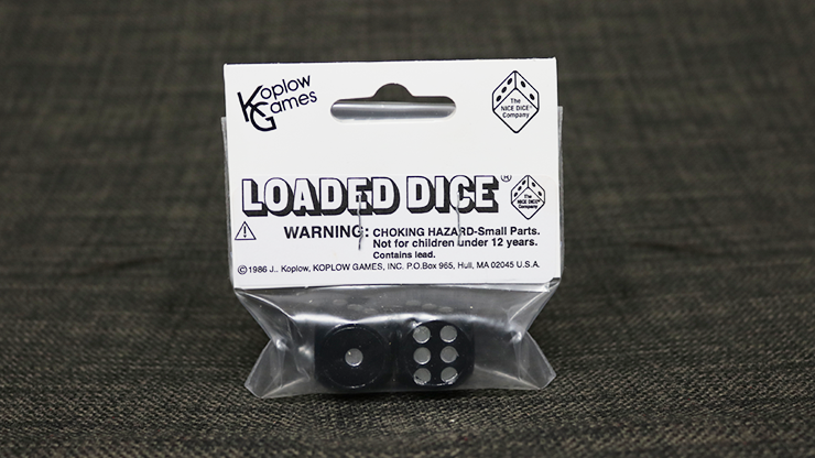 Loaded Dice (Weighted, Wood, Black)